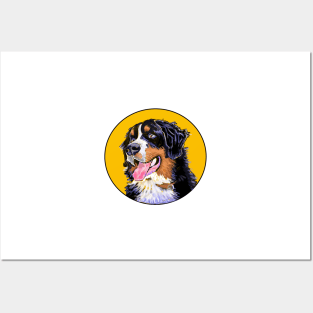 BERNER DOG GOLD Posters and Art